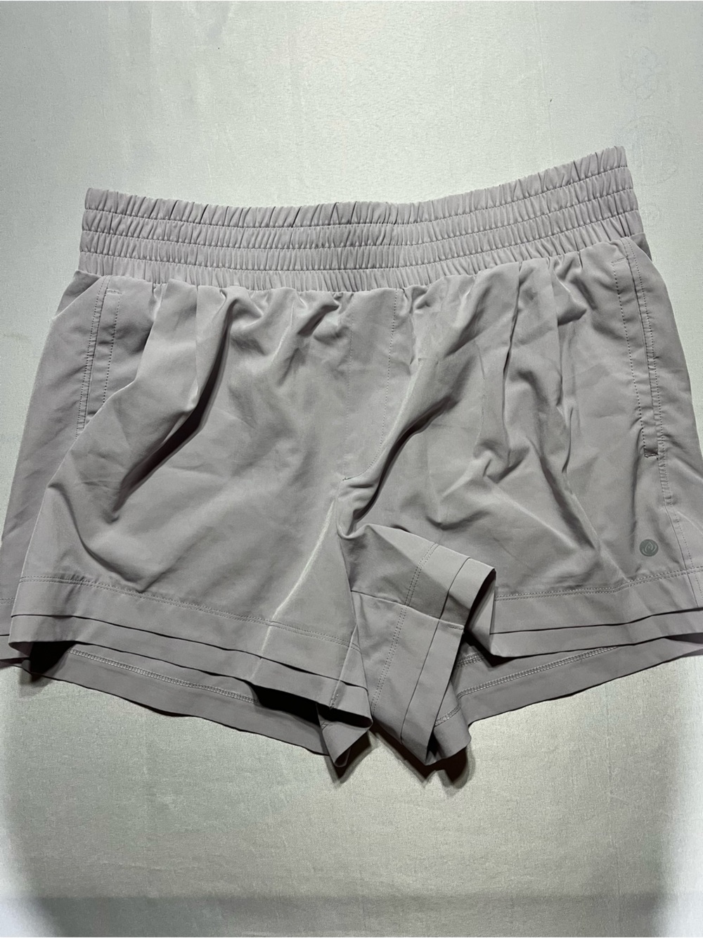 Light Lilac Women's Large Active Elastic Waist Pull On Shorts